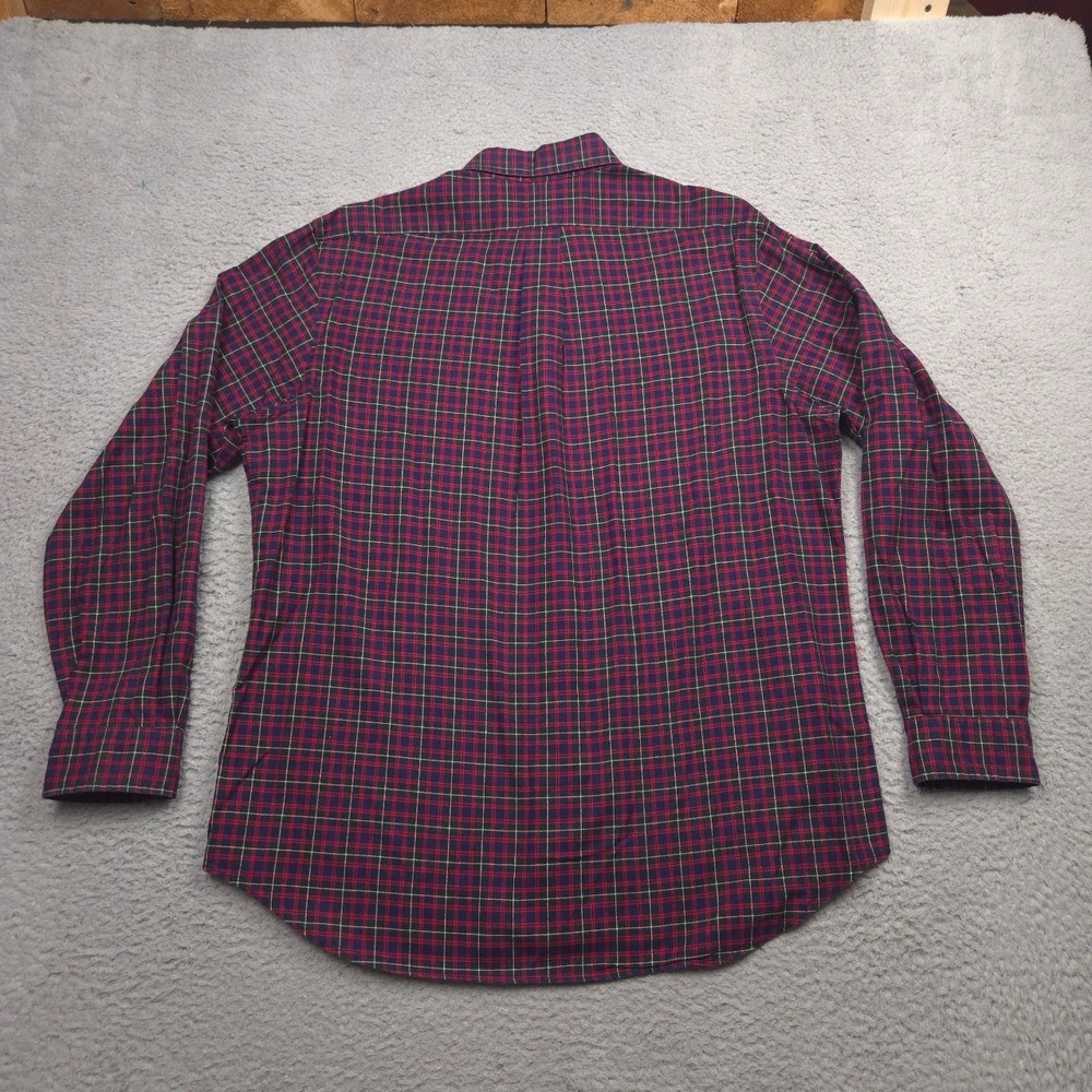 Ralph Lauren Shirt Men XL Classic Fit Tartan Plaid Button Down Long Sleeve Navy - Picture 2 of 10